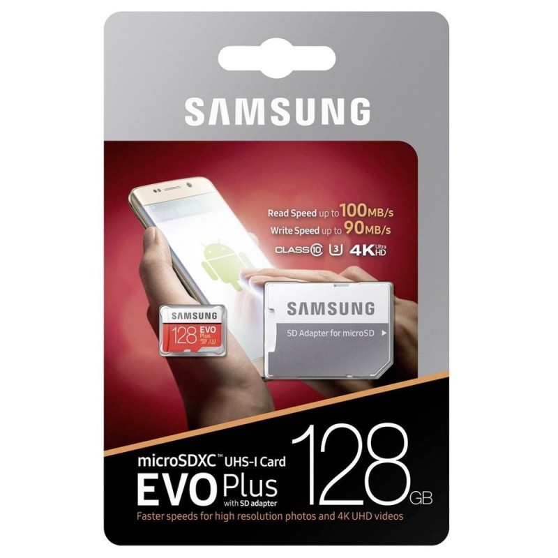 Samsung MicroSDXC da 128GB MB-MC128GA/EU EVOPLUS + SD Adapter