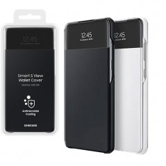 Buy Samsung S View Wallet Cover EF-EA326P for Galaxy A32 5G A326B | Black and white online