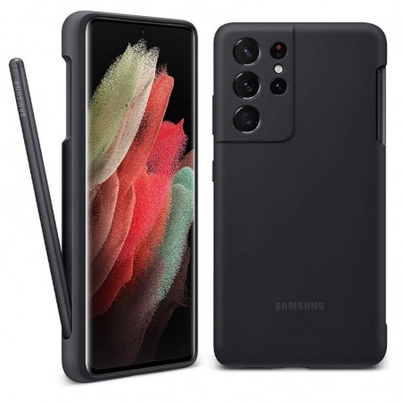 Acquista Samsung Silicone Cover + S Pen Pennino EF-PG99PTBEG Per Galaxy S21 Ultra G998 | Nero in vendita