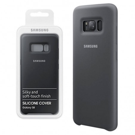 Discover Samsung SilIcone Cover EF-PG955TS for Galaxy S8 + Silver / Gray details