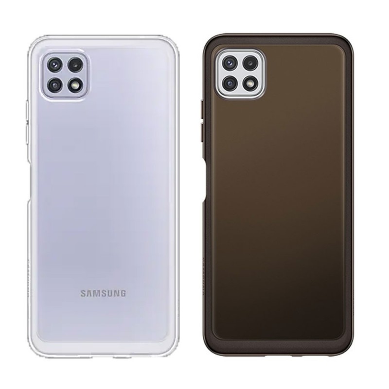 Photo of Samsung Soft Clear Cover EF-QA226T for Galaxy A22 5G SM-A226 | Black and Transparent - Samsung