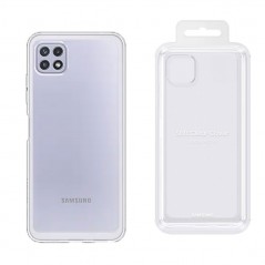 Photo of Samsung Soft Clear Cover EF-QA226T for Galaxy A22 5G SM-A226 | Black and Transparent - Samsung
