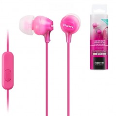 Photo of Sony Earphones + Microphone MDR-EX15APP Pink - Sony