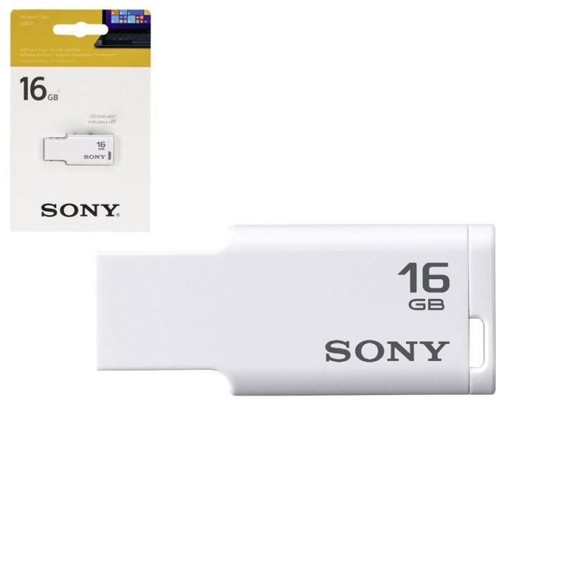 Sony Mini Flash Pen USB 2.0 Style 16GB Bianco