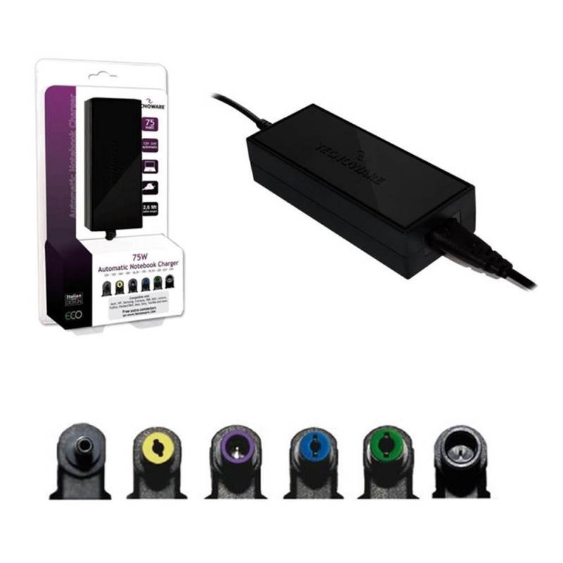 TECNOWARE Alimentatore Universale AC/DC da 12V a 24V 75W