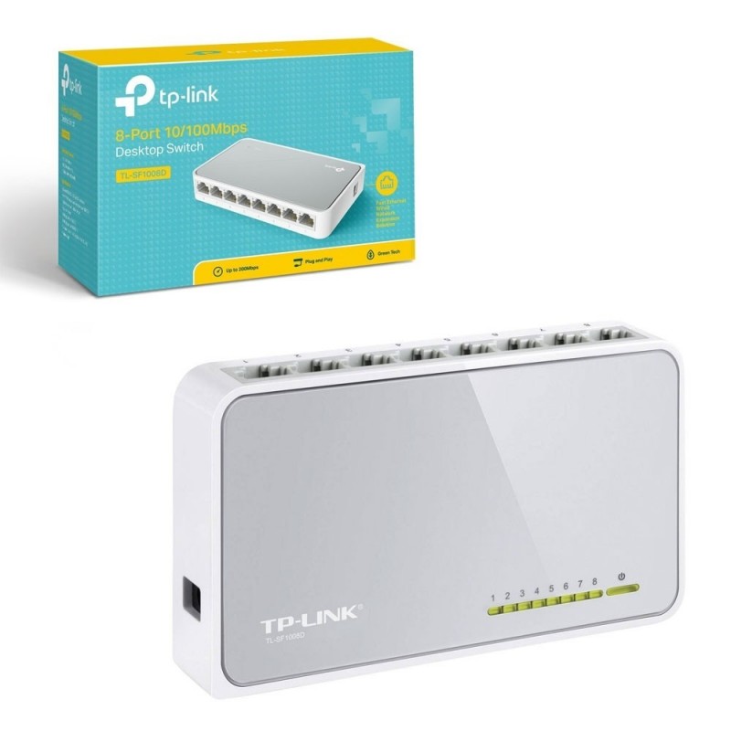 TP-Link Switch 8 Porte 10/100M TL-SF1008D TP-Link Switch 8 Porte 10/100M TL-SF1008D