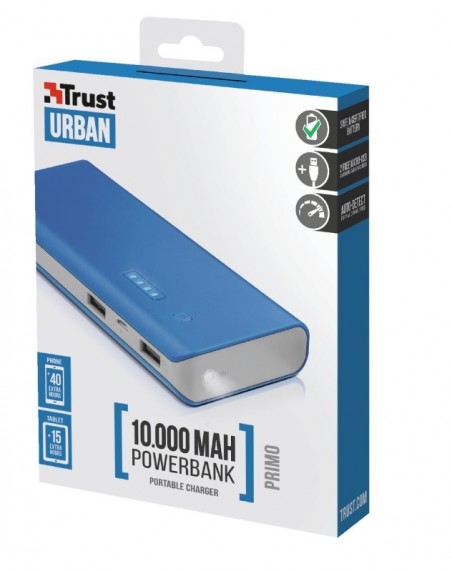 Photo of Trust Primo Powerbank 10,000 mAh - Blue - Trust