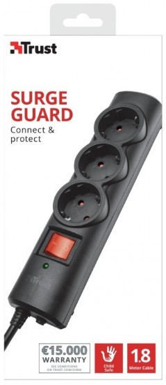 Trust Trust Surge Guard 3 ports Overvoltage Protection for sale