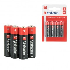 Discover Verbatim AA alkaline batteries STILO 4pcs details