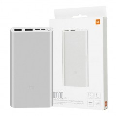 Discover Xiaomi Mi 18W fast Charge Power Bank 3 10000mAh Battery Charger | Silver details