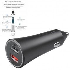 Buy Xiaomi Mi 37W Dual Port Car Charger 37W Car Charger | Black online