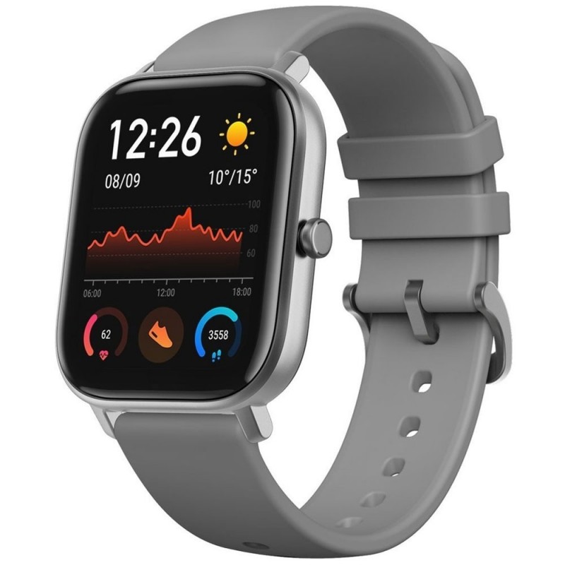 AMAZFIT Smart Watch GTS Smartwatch Amoled 1.65' | Lava Black Grey
