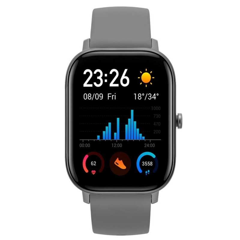 AMAZFIT Smart Watch GTS Smartwatch Amoled 1.65' | Lava Black Grey