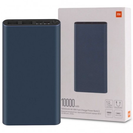 Immagine prodotto Xiaomi Mi 18W fast Charge Power Bank 3 Caricabatteria 10000mAh | Blu Scuro