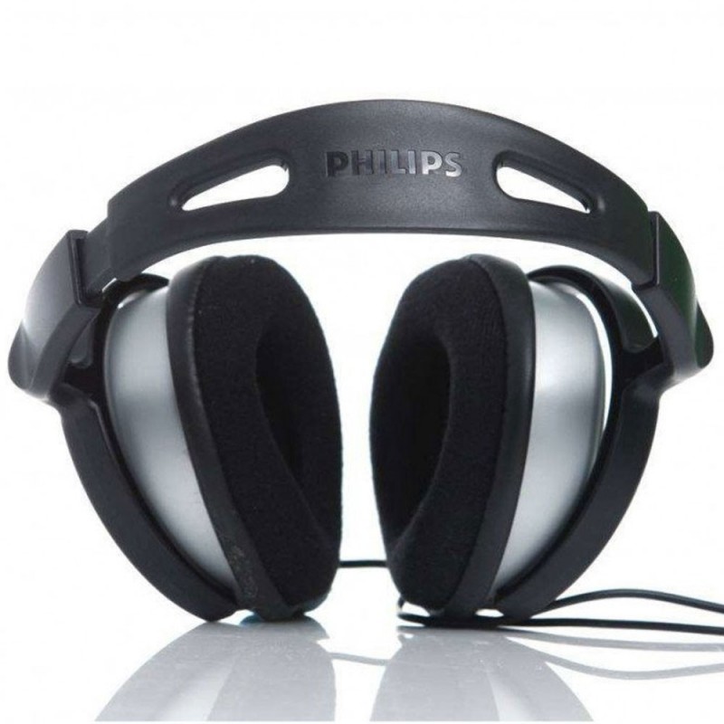 Philips Over-Ear Stereo Headphones for TV with Cable, Black