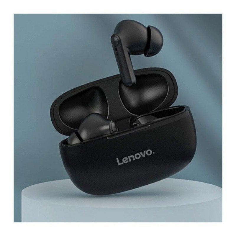 LENOVO True Wireless Earbuds HT05 Bluetooth 5.0 IPX5 Headset | White - Black