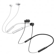 Scopri LENOVO Neckband Earphone HE05 Auricolare Bluetooth 5.0 IPX5 con Archetto | Bianco - Nero in dettaglio