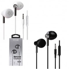 Rovi ROVI Horizon Earphone Jack 3.5 TC-16 Headphone With Remote Control | Black White for sale