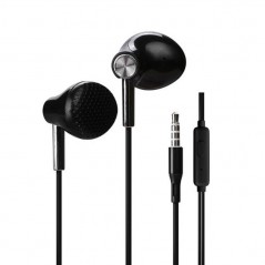 ROVI Horizon Auricolare Jack 3.5 TC-16 Cuffie Con Controllo Remoto | Nero - Bianco