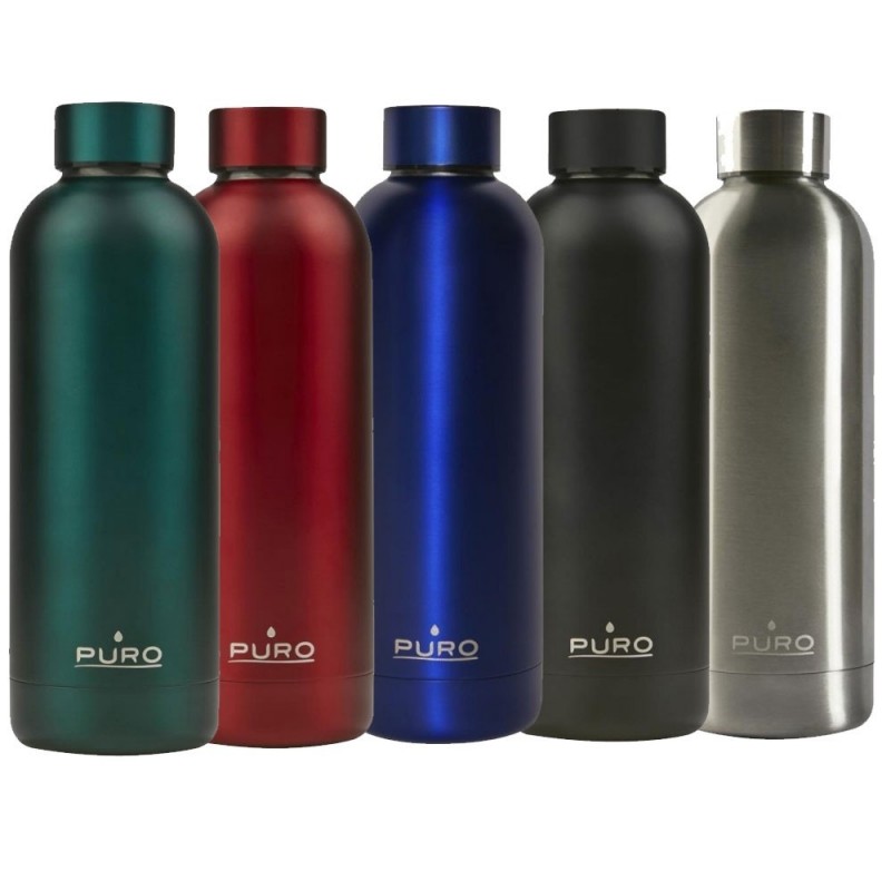 Puro 500ml HOT&COLD Thermal Bottle in Double-Layer Matte Steel Puro 500ml HOT&COLD Thermal Bottle in Double-Layer Matte Steel