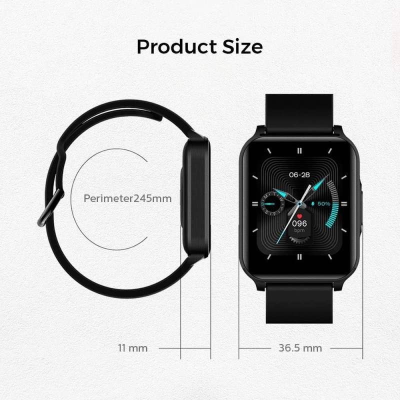 LENOVO Smartwatch S2 Pro Water Resistant 7 Sports Modes | Black