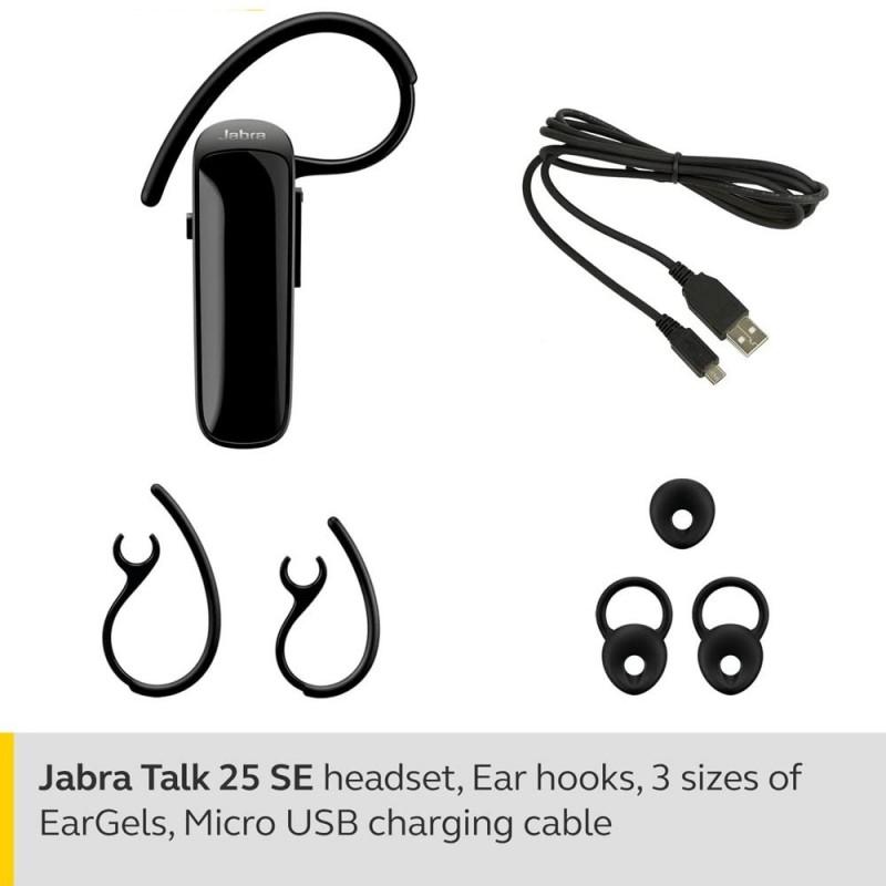 Jabra Talk 25 SE Auricolare Bluetooth Cuffia Mono Wireless | Nero