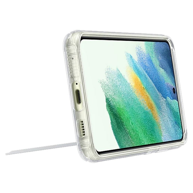 Samsung Clear Standing Cover per Galaxy S21 FE Trasparente