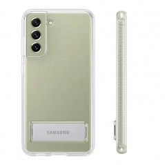 Scopri Samsung Clear Standing Cover per Galaxy S21 FE Trasparente in dettaglio
