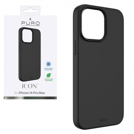 Puro Icon Cover Custodia in Silicone Liquido Con Interno in Microfibra Per iPhone 14 Pro Max