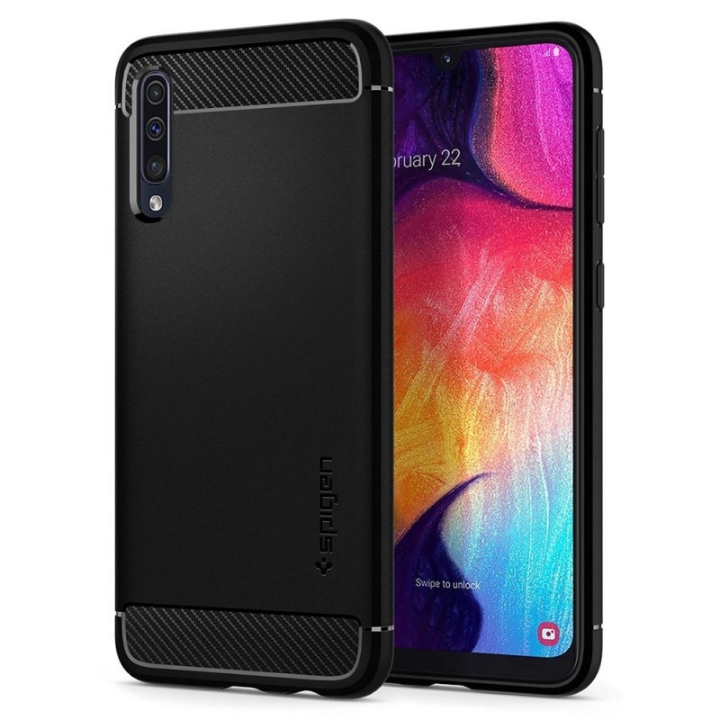 SPIGEN Armor Cover Per Galaxy A50 A505 - A30S A307 Custodia Con Finitura Opaca Nera SPIGEN Armor Cover Per Galaxy A50 A505 - A30S A307 Custodia Con Finitura Opaca Nera