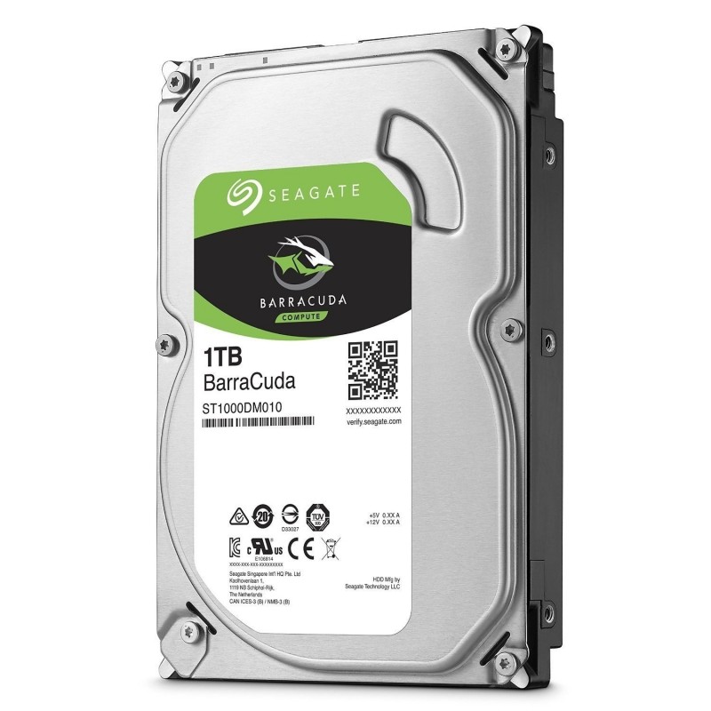 Seagate Barracuda Internal Hard Drive 3.5" 1TB S-ATA III Cache 64MB 6GB/S
