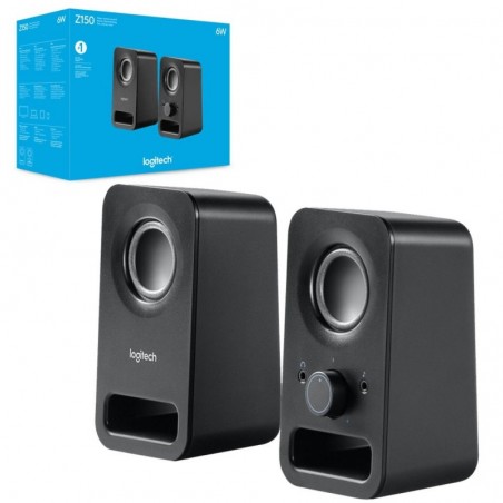 Logitech Logitech Altoparlanti stereo compatti Z150 6W con presa per cuffie for sale