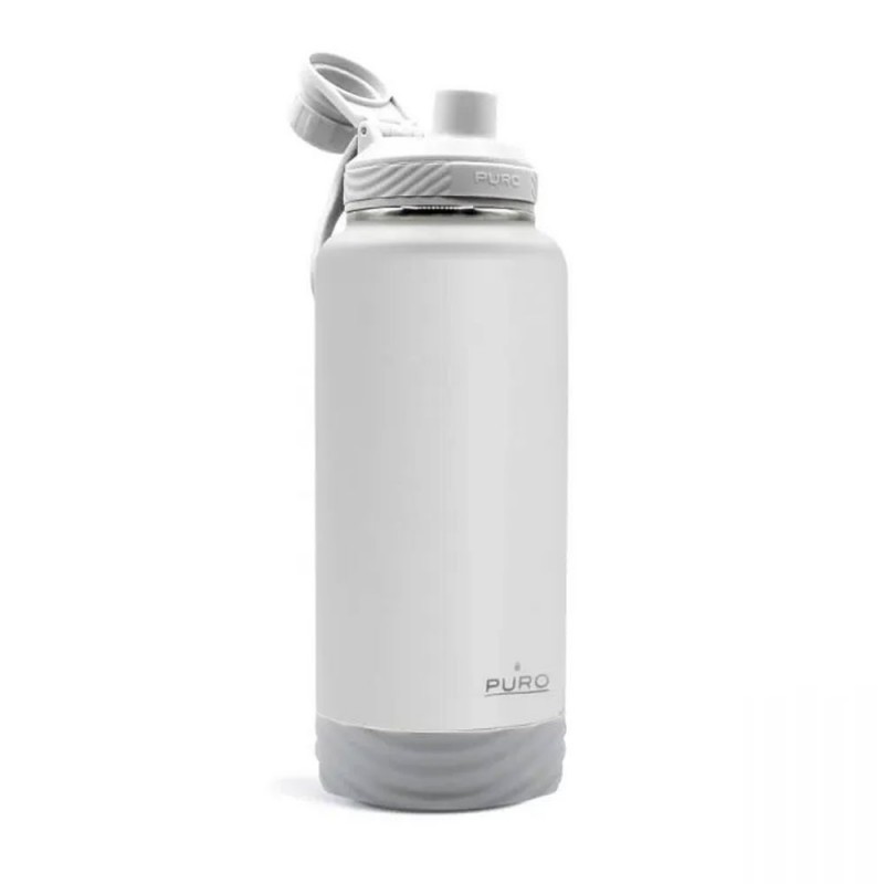 Puro Outdoor Thermal Bottle 960ml Double Wall 18/8 Stainless Steel | Light Grey