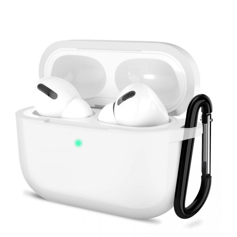 ROVI Case Custodia in Silicone Per AirPods Pro con Moschettone