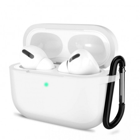 ROVI Case Custodia in Silicone Per AirPods Pro con Moschettone