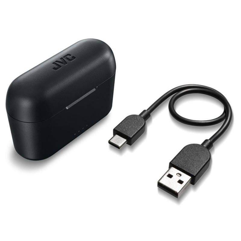 JVC HA-A3T-BU True Wireless Bluetooth In-Ear Headphones | Black and White