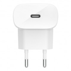Belkin BOOST CHARGE 20W USB-C Wall Charger + USB-C to Lightning Cable White