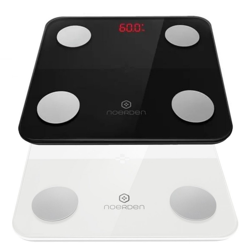Noerden MINIMI Smart Bluetooth Bathroom Scale with Step-On Technology and Tempered Glass Noerden MINIMI Smart Bluetooth Bathroom Scale with Step-On Technology and Tempered Glass