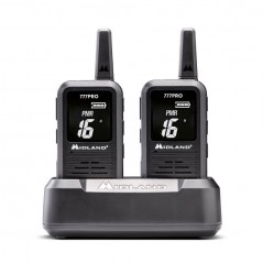 MIDLAND 777 PRO Limited Edition Portable Walkie Talkie Radio LPD PMR Twin Pack with Soft Case