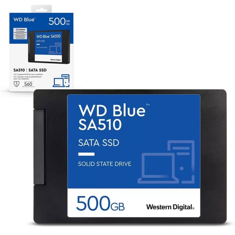 Western Digital WD SSD 500GB SATA3 2.5" Blu 3D SA510