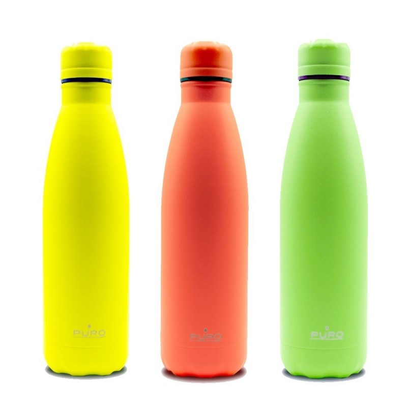 Pure ICON FLUO Thermal Bottle 500ml Double Layer Steel Powder Coating
