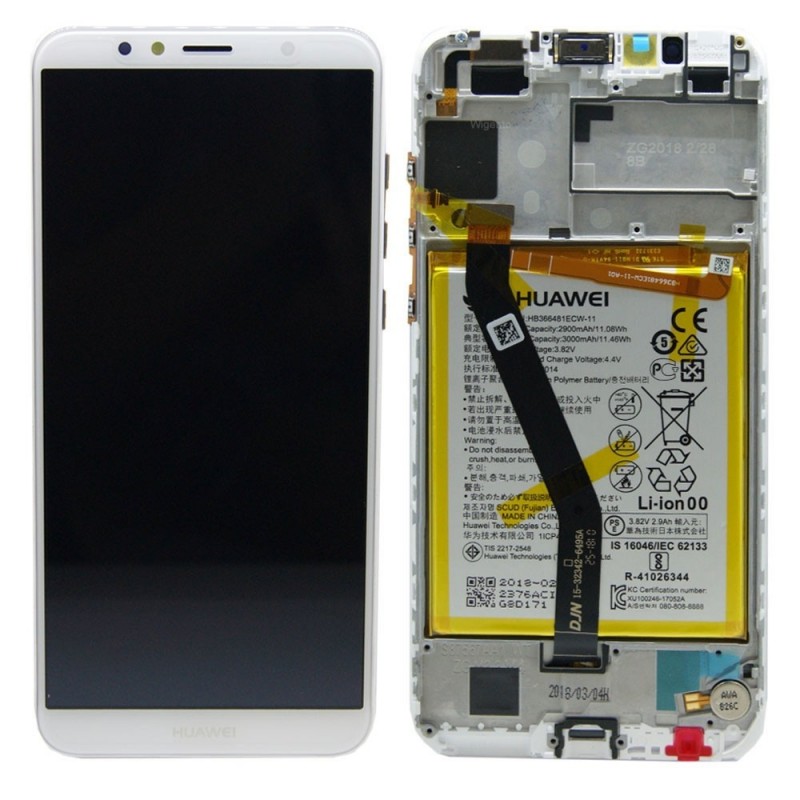 Huawei Service Pack LCD Complete with Battery For Huawei Y6 2018 ATU-L11 ATU-L21 | White