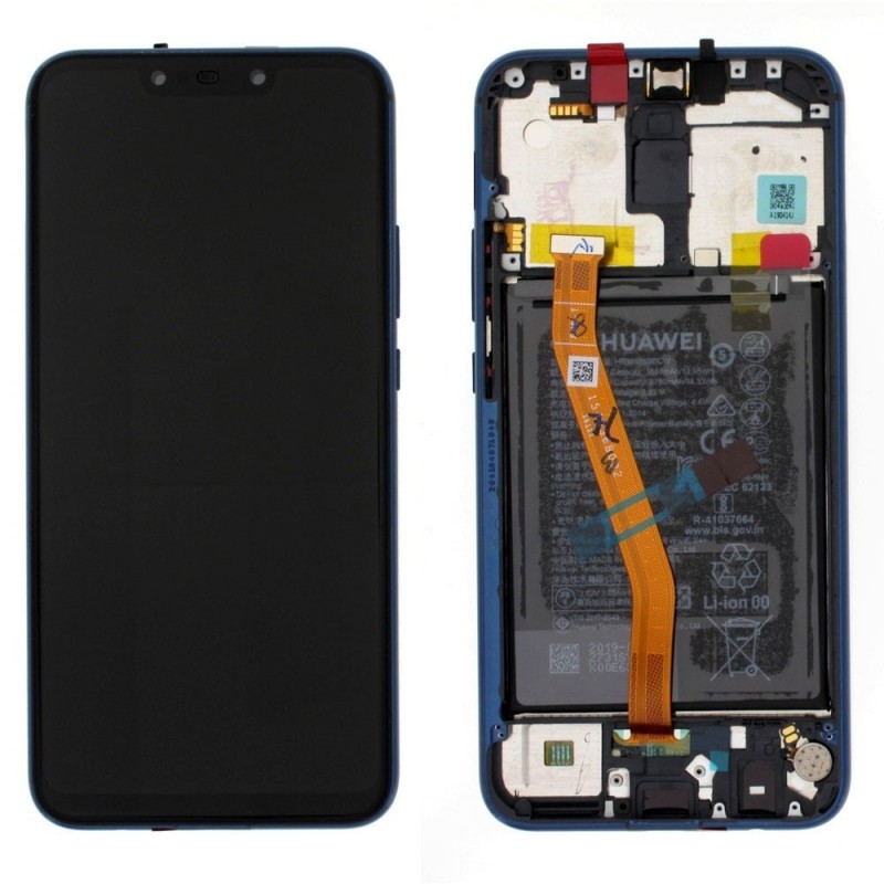 Huawei Service Pack LCD Completo di Batteria Per Mate 20 Lite Blu - 02352DKM