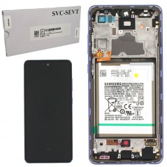 Product image Samsung Service Pack LCD Display With Battery Included for Galaxy A72 4G A725 A72 5G A726 | Violet