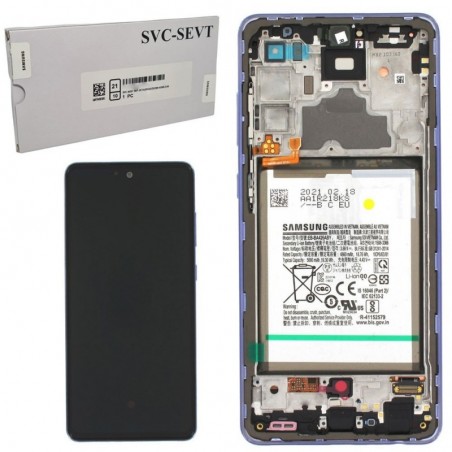 Product image Samsung Service Pack LCD Display With Battery Included for Galaxy A72 4G A725 A72 5G A726 | Violet