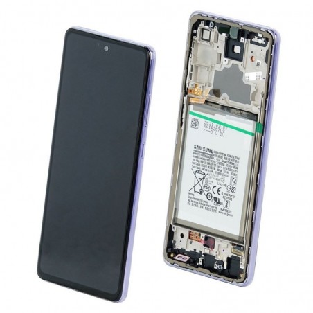 Samsung Service Pack Display LCD Con Batteria Inclusa Per Galaxy A725 A72 - A72 5G A726 | Viola