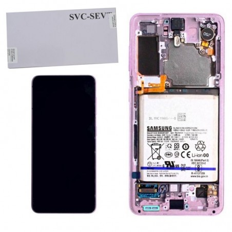 Product image Samsung Service Pack LCD Display With Battery Included for Galaxy G991 S21 5G | Viola
