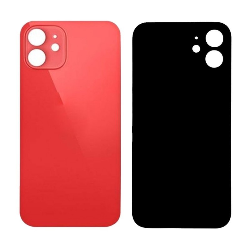 Big Hole Glass Back Cover for iPhone 12 - NO LOGO