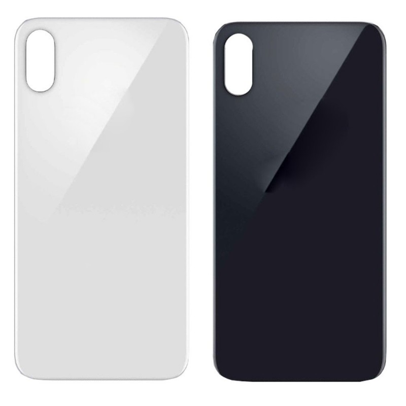 Big Hole Glass Back Cover for iPhone X 10 - NO LOGO