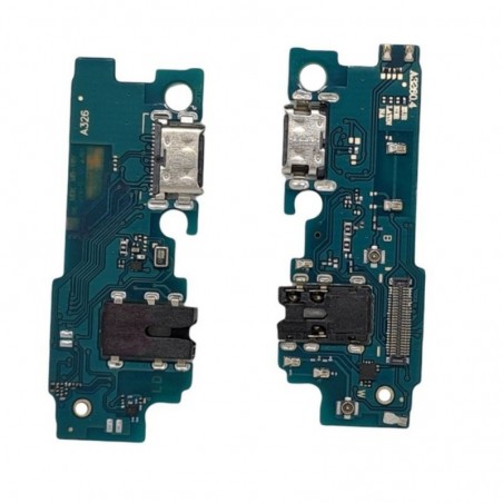 Foto di Connettore di Ricarica Compatibile USB Type-C con Microfono Flex Board per Galaxy A32 5G SM-A326B - PRC